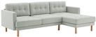 Habitat Newell Fabric Right Hand Corner Sofa - Light Grey
