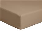 Habitat Cotton Rich 180 TC Taupe Fitted Sheet - Single