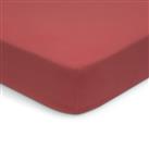 Habitat Washed Cotton Cinnamon Fitted Sheet - Double