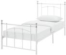 Argos Home Yani Single Metal Bed Frame - White