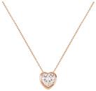 Radley 18ct Rose Gold Plated Silver Stone Heart Necklace