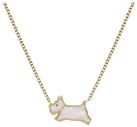 Radley 18ct Gold Plated Silver Mother of Pearl Dog Necklace