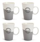Habitat Set of 2 Latte Cup - Grey and White