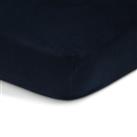 Habitat Brushed Cotton Navy Fitted Sheet - Double