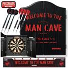 Winmau Man Cave Dartboard & Darts Gift Set