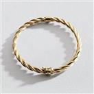 Revere 9ct Yellow Gold Twisted Chain Bangle