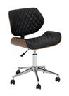 Habitat Sorel Faux Leather Office Chair - Black & Brown