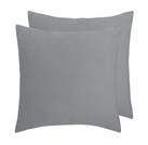 Habitat Velvet Cushion Cover-2 Pack- Slate - 43x43cm