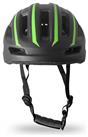 Cross Unisex Road Bike Helmet - Black and Green, 58-62cm