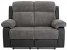 Argos Home Bradley Fabric 2 Seater Recliner Sofa - Charcoal