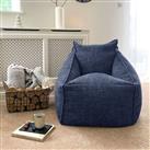 rucomfy Fabric Bean Bag Chair - Marine Blue