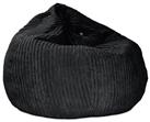 rucomfy Jumbo Cord Slouchbag Bean Bag - Black