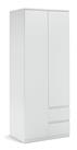 Habitat Jenson 2 Door 2 Drawer Tall Wardrobe - White Gloss