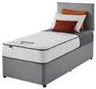 Silentnight Middleton Single Comfort Divan Bed - Grey