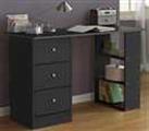 Argos Home Malibu 3 Drawer Office Desk - Black