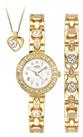 Limit Ladies' Gold Plated Bracelet, Pendant and Watch Set