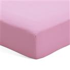 Habitat Polycotton Pink Fitted Sheet - Single