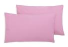 Habitat Polycotton Standard Pillowcase Pair - Pink