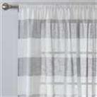 Habitat Striped Linen Pencil Pleat Curtain Panel - Grey