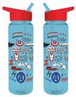 Avengers Blue & Red Sipper Water Bottle - 700ml