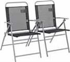 Argos Home Atlantic Set of 2 Folding Metal Garden Chairs