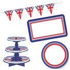 Union Jack Party Decorations and Serve Ware Pack