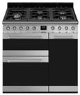 Smeg SY93-1 90cm Dual Fuel Range Cooker - Stainless Steel