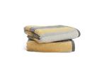Habitat Horizontal Stripe Tufted Face Cloth 2 Pack - Mustard