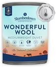 Slumberdown Wonderful Wool Medium Weight Duvet - Double