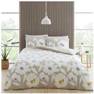 Catherine Lansfield Craft Floral Natural Bedding Set- Double