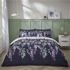 Catherine Lansfield Wisteria Purple Bedding Set - King size