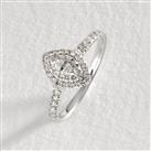 Revere 9ct White Gold 0.40ct Diamond Engagement Ring - R