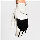 Men's Golf Right-Handed Glove - 100 White And Black M