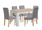 Argos Home Preston Dining Table & 6 Grey Chairs