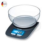 Beurer KS25 Electronic Kitchen Scale With Bowl - Black