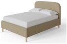 GFW Florence Double Boucle Ottoman Bed Frame - Mushroom