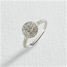 Revere 9ct White Gold 0.40ct Diamond Engagement Ring - O