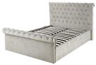 Aspire Chesterfield Double Ottoman Bed Frame - Grey