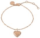 Radley 18ct Rose Gold Plated Heart Dog Charm Bracelet