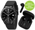 Harry Lime Black Calling Smart Watch and Earbud Set