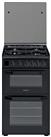 Hotpoint HD5G00CCBK/UK Double Oven Gas Cooker - Black