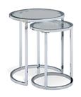 Argos Home Boutique Nest of 2 Tables - Silver
