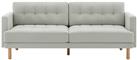 Habitat Newell Fabric 3 Seater Sofa - Light Grey
