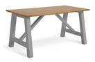 Habitat Burford Solid Wood 4 Seater Dining Table - Dark Grey