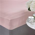Silentnight Supersoft Plain Pink Fitted Sheet - Double