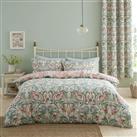 Catherine Lansfield Clarence Floral Green Bedding Set-Single