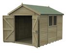 Forest Timberdale Double Door Apex Shed - 10 x 8ft
