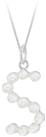Revere Sterling Silver S Initial Freshwater Pearl Pendant