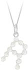 Revere Sterling Silver R Initial Freshwater Pearl Pendant