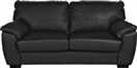 Argos Home Milano Leather 3 Seater Sofa - Black